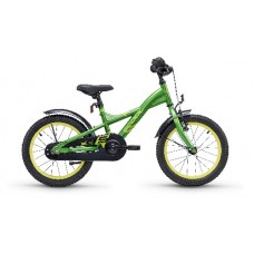 Велосипед Scool XXlite 16" steel (2018) Зелено-желтый