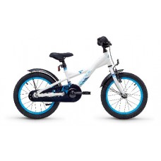 Велосипед Scool XXlite 16" steel (2018) Бело-синий