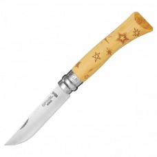 Нож Opinel №7 Nature гравировка звезды Нож Opinel №7 Nature гравировка звезды