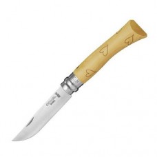 Нож Opinel №7 Nature гравировка сердце Нож Opinel №7 Nature гравировка сердце