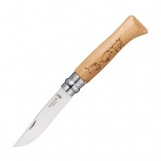 Нож Opinel №8 Animalia гравировка кабан Нож Opinel №8 Animalia гравировка кабан