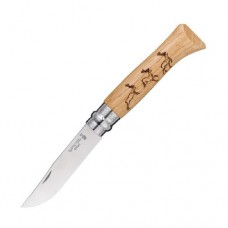 Нож Opinel №8 Animalia гравировка олени Нож Opinel №8 Animalia гравировка олени