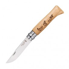 Нож Opinel №8 Animalia гравировка форель Нож Opinel №8 Animalia гравировка форель