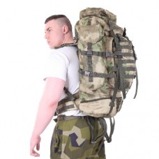 Рюкзак KE Tactical 70л рейдовый (стропы олива) A-Tacs FG