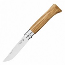 Нож Opinel №8, нержавеющая сталь, рукоять из оливкового дерева Нож Opinel №8, нержавеющая сталь, рукоять из оливкового дерева