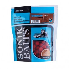 Бойлы тонущие Sonik Baits Strawberry 20мм (0,75кг) клубника Бойлы тонущие Sonik Baits Strawberry 20мм (0,75кг) клубника